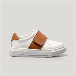 Merli&Rose Merli Deri Sneaker | Beyaz-Taba