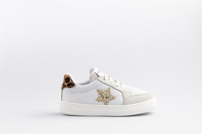 Merli&Rose Star Sneaker | Gold - Leopar
