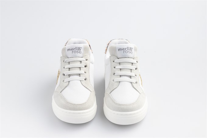 Merli&Rose Star Sneaker | Gold - Leopar